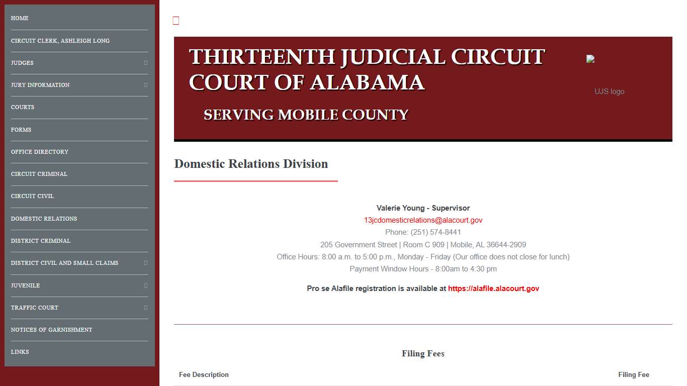 Mobile County - Thirteenth Judicial Circuit Court of Alabama